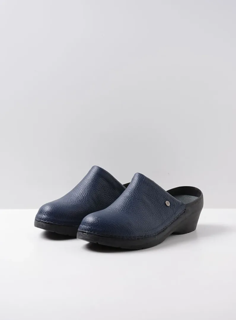 Store Wolky Multi Clog - blauw leer blauwleer