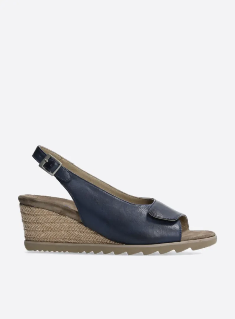 Sale Wolky Murcia - blauw leer blauwleer