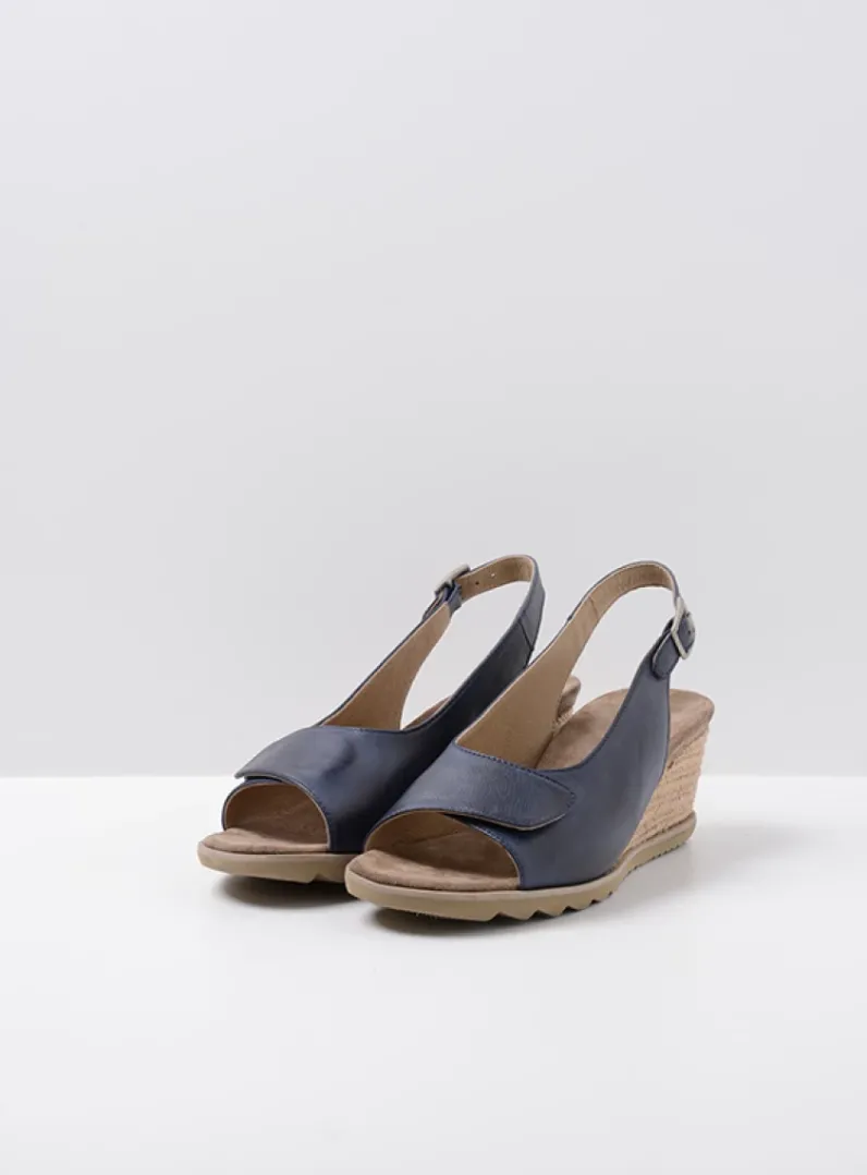 Sale Wolky Murcia - blauw leer blauwleer