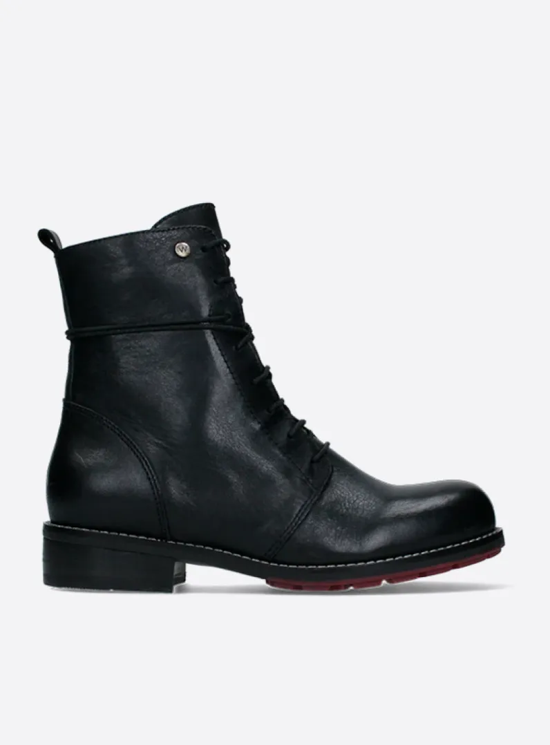 Sale Wolky Murray XW - zwart leer zwartleer