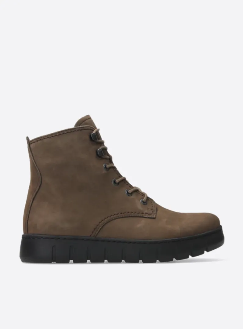 Hot Wolky New Wave - donker taupe nubuck donkertaupenubuck
