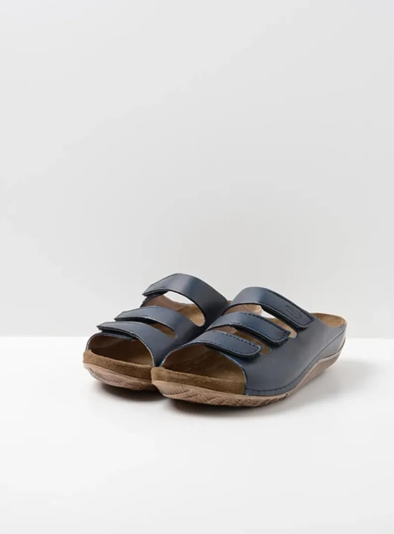 Sale Wolky Nomad - blauw leer blauwleer