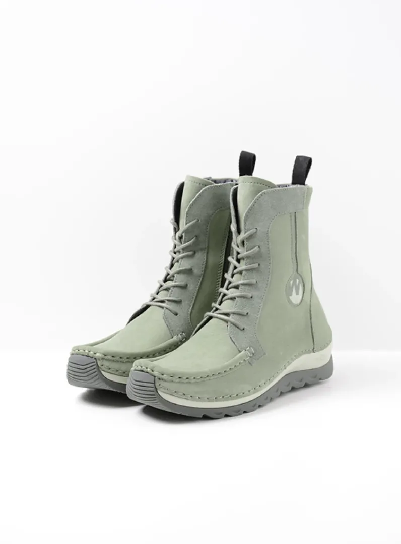 Fashion Wolky Ocean - grijsgroen nubuck grijsgroennubuck