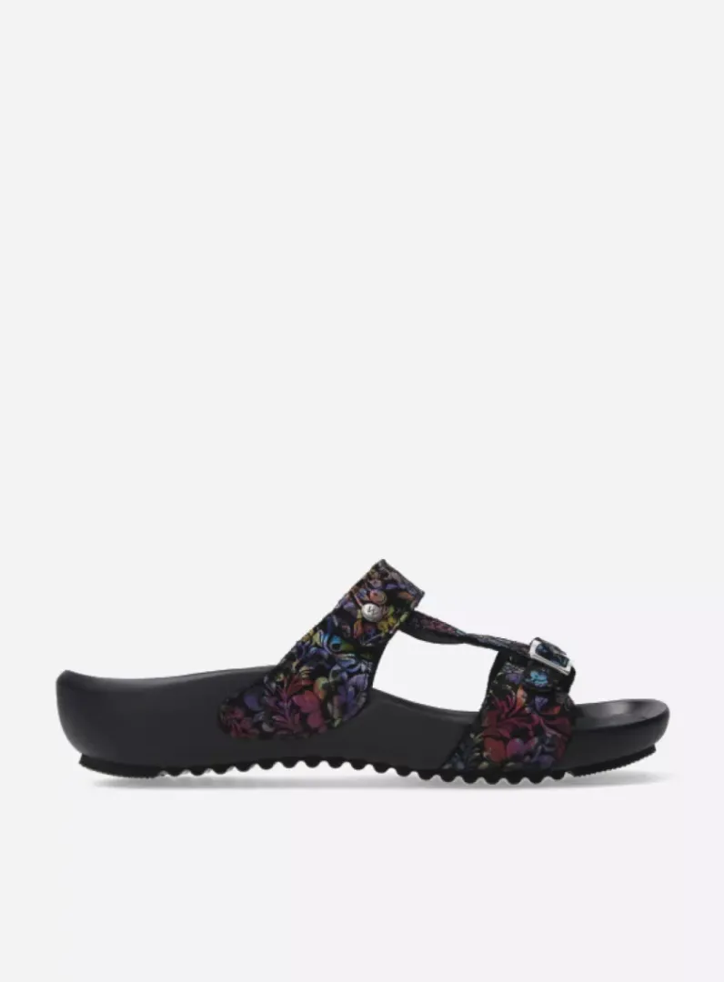 Clearance Wolky O'Connor - zwart/multi flower nubuck