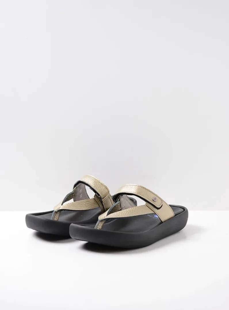 Flash Sale Wolky Peace - goud leer goudleer