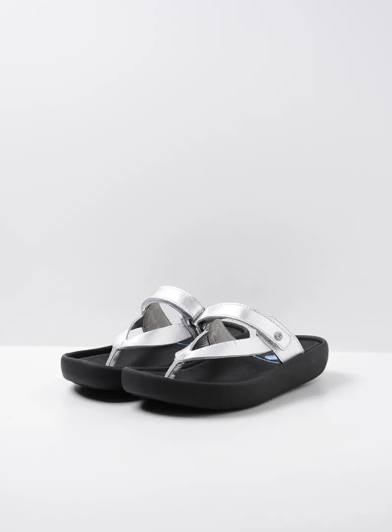 Cheap Wolky Peace - zilver leer zilverleer