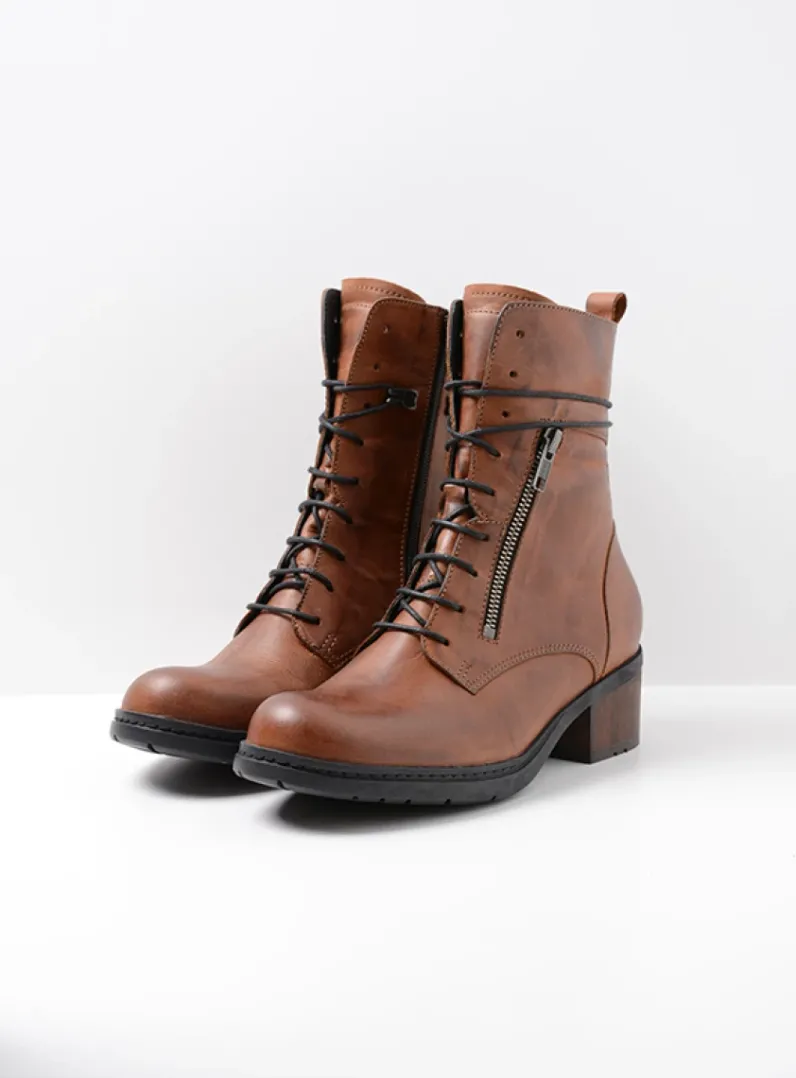 Shop Wolky Rimbley - cognac leer cognacleer