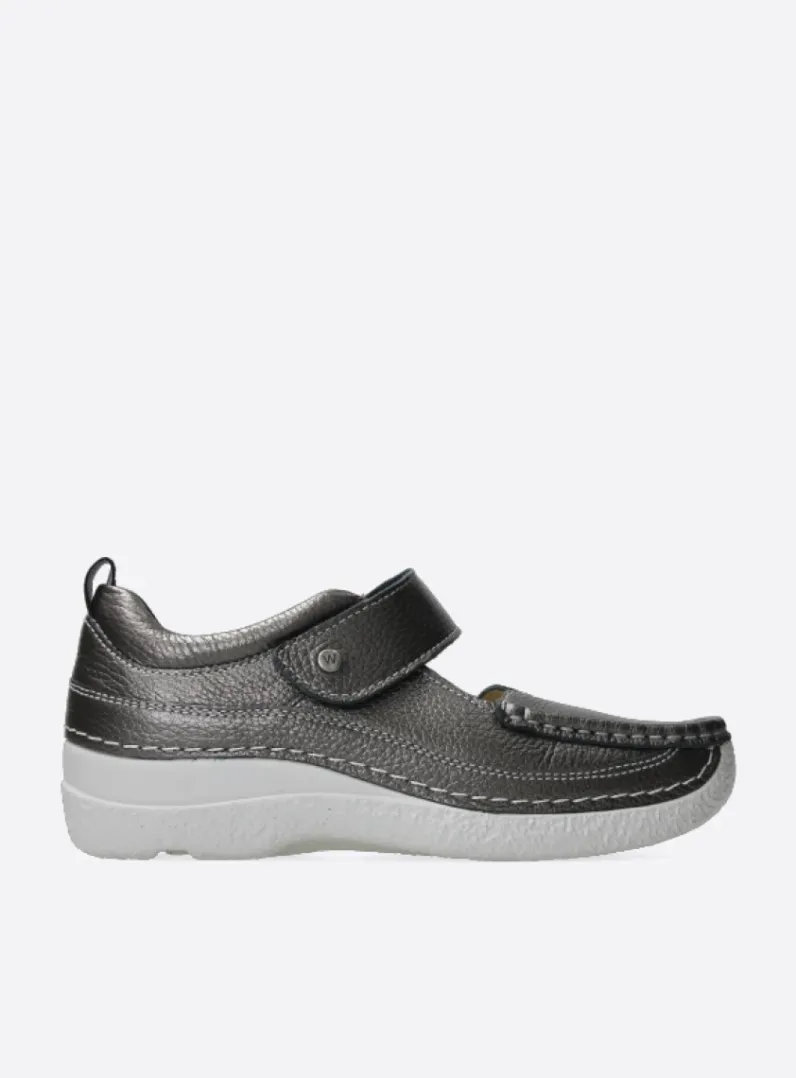 Fashion Wolky Roll Combi - antraciet leer antracietleer