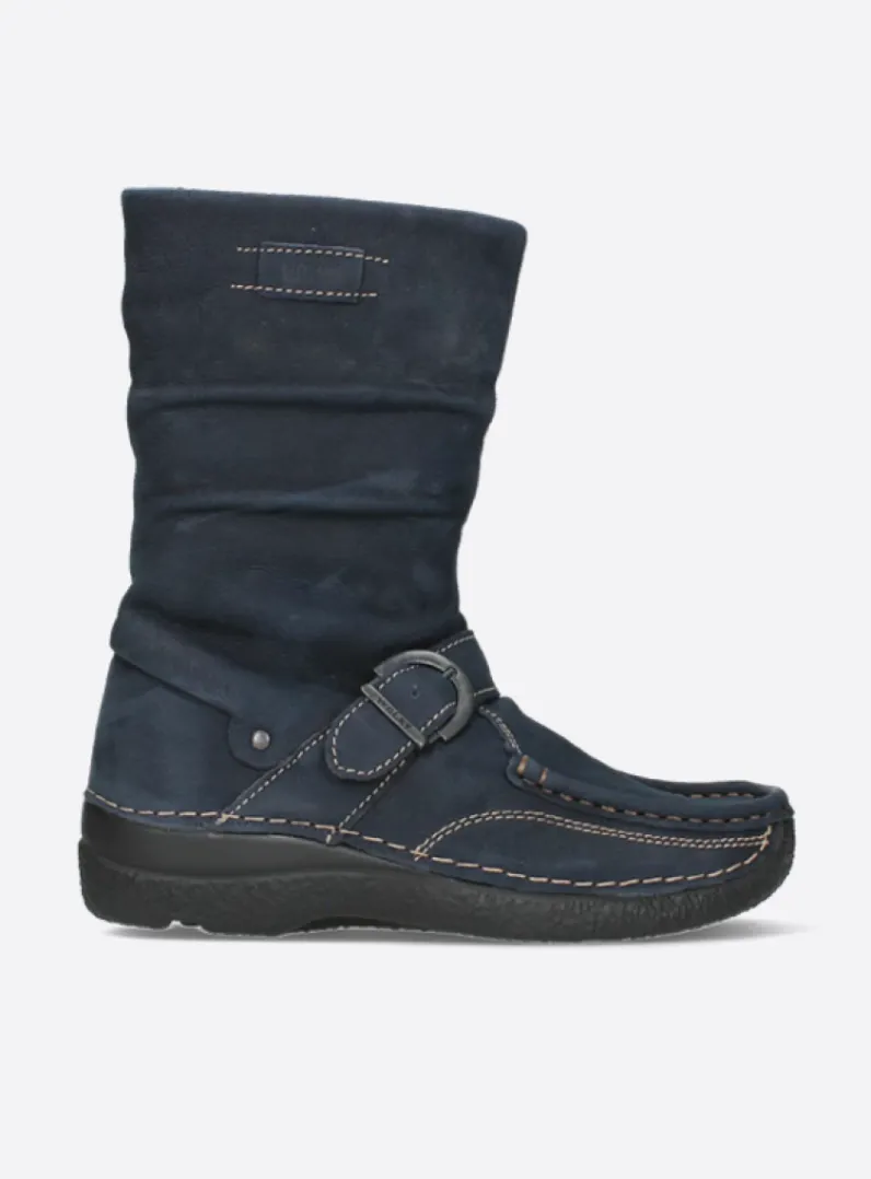 Fashion Wolky Roll Jacky - blauw nubuck blauwnubuck