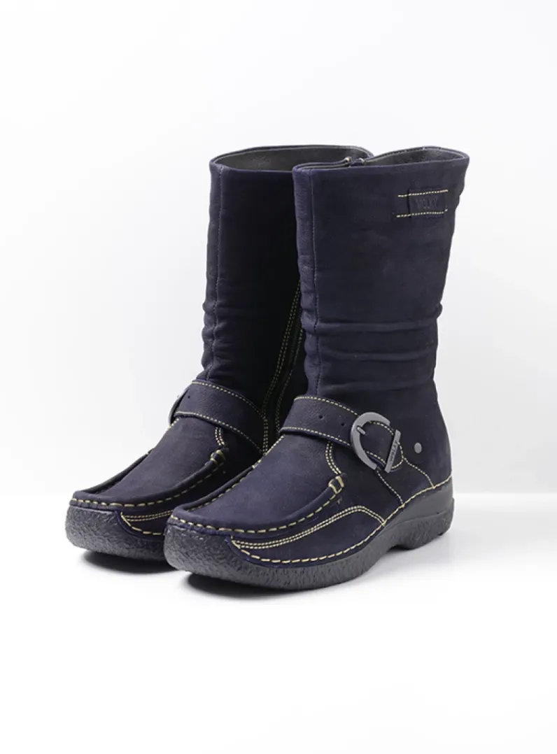 Fashion Wolky Roll Jacky - blauw nubuck blauwnubuck