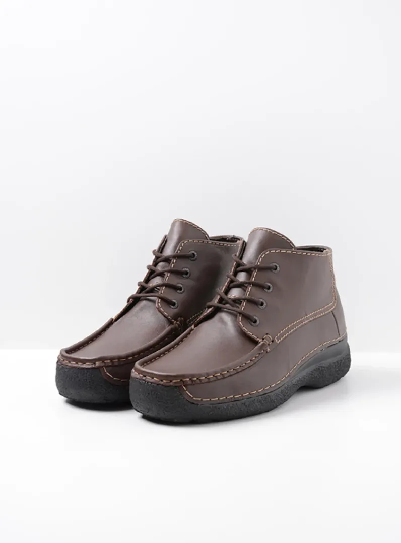 Sale Wolky Roll Moc Men - bruin leer bruinleer