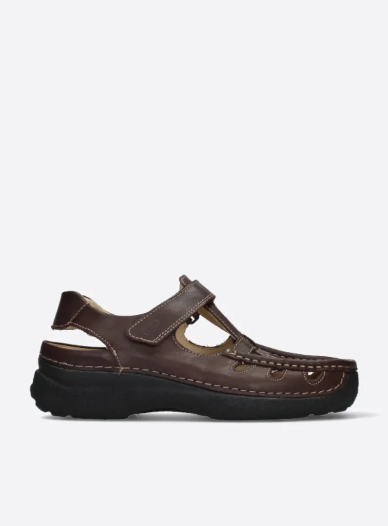 Online Wolky Roll Sandal Men - bruin leer bruinleer