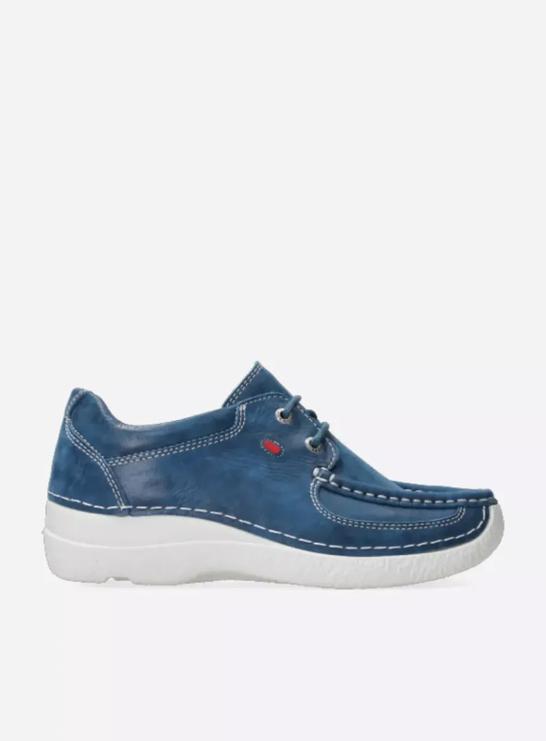 Best Sale Wolky Roll Shoe - blauw effectleer blauweffectleer