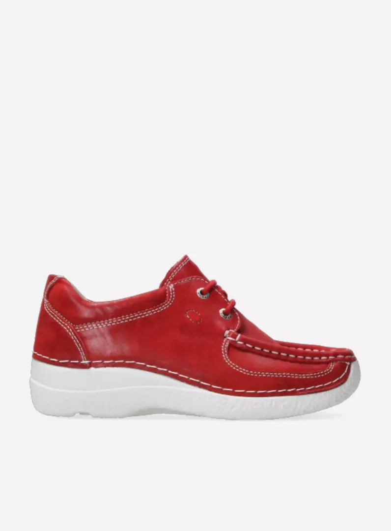 Discount Wolky Roll Shoe - rood effectleer roodeffectleer