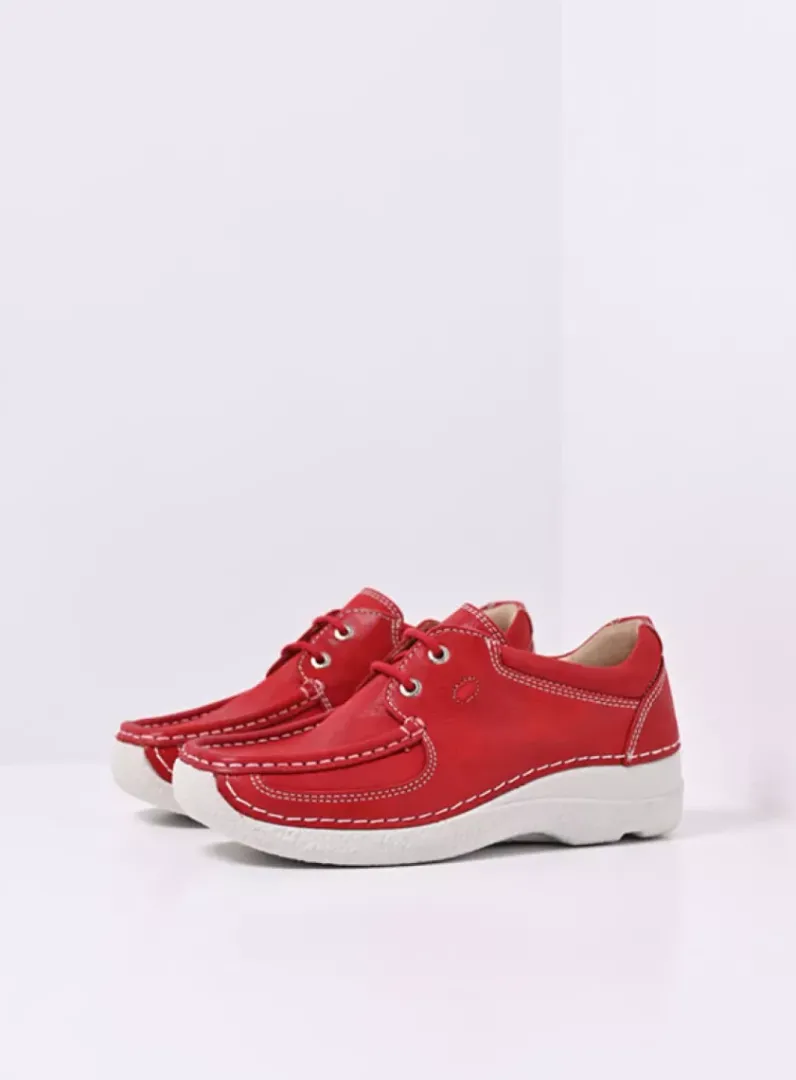 Discount Wolky Roll Shoe - rood effectleer roodeffectleer