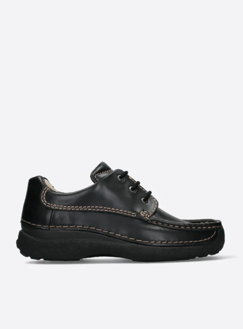 Cheap Wolky Roll Shoe Men - zwart leer zwartleer