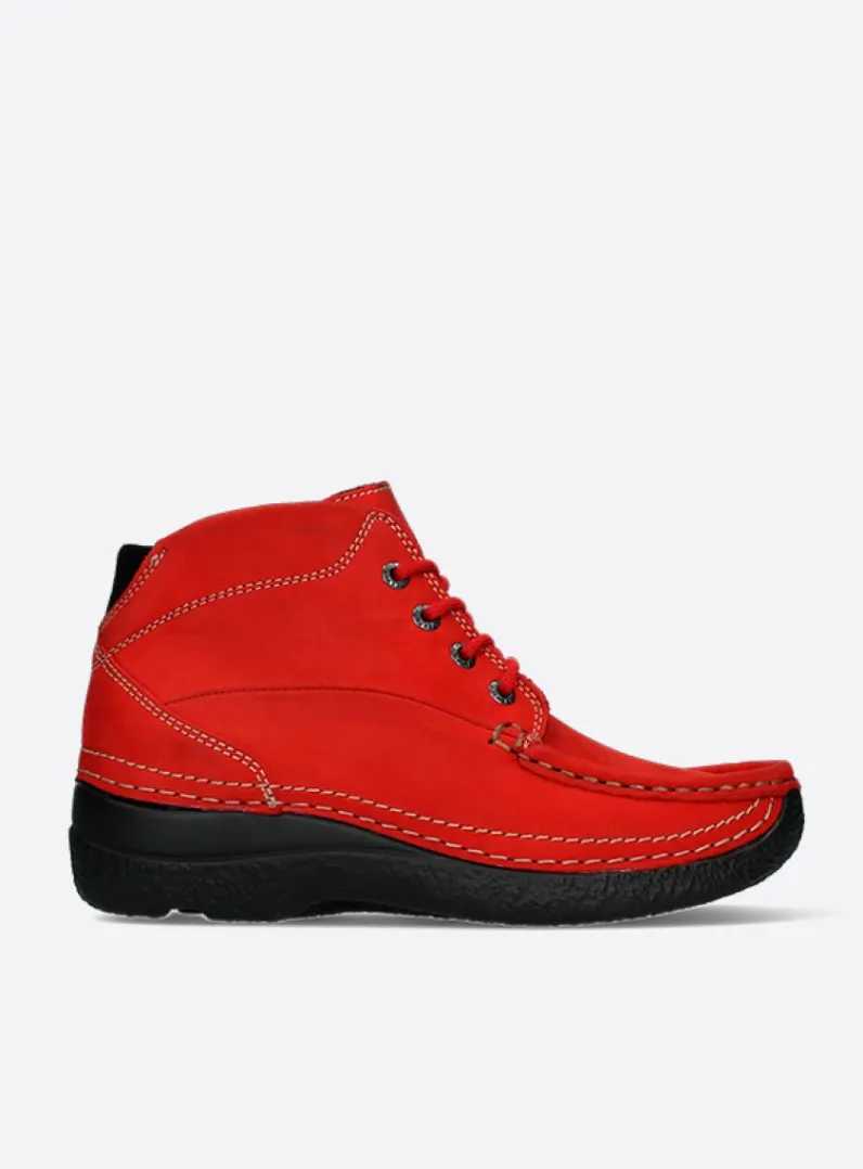 New Wolky Roll Shoot - donkerrood nubuck donkerroodnubuck