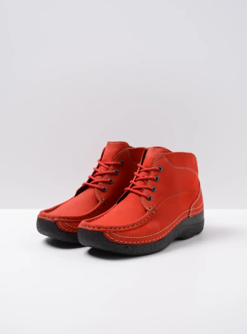 New Wolky Roll Shoot - donkerrood nubuck donkerroodnubuck