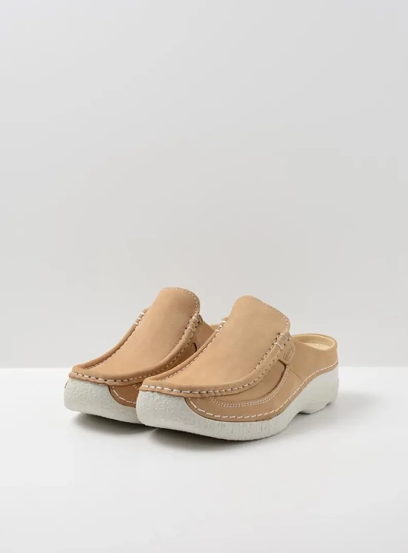 Cheap Wolky Roll Slide - beige nubuck beigenubuck