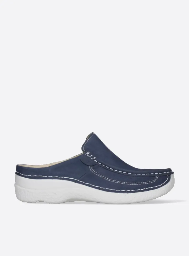 Best Wolky Roll Slide - denim nubuck denimnubuck
