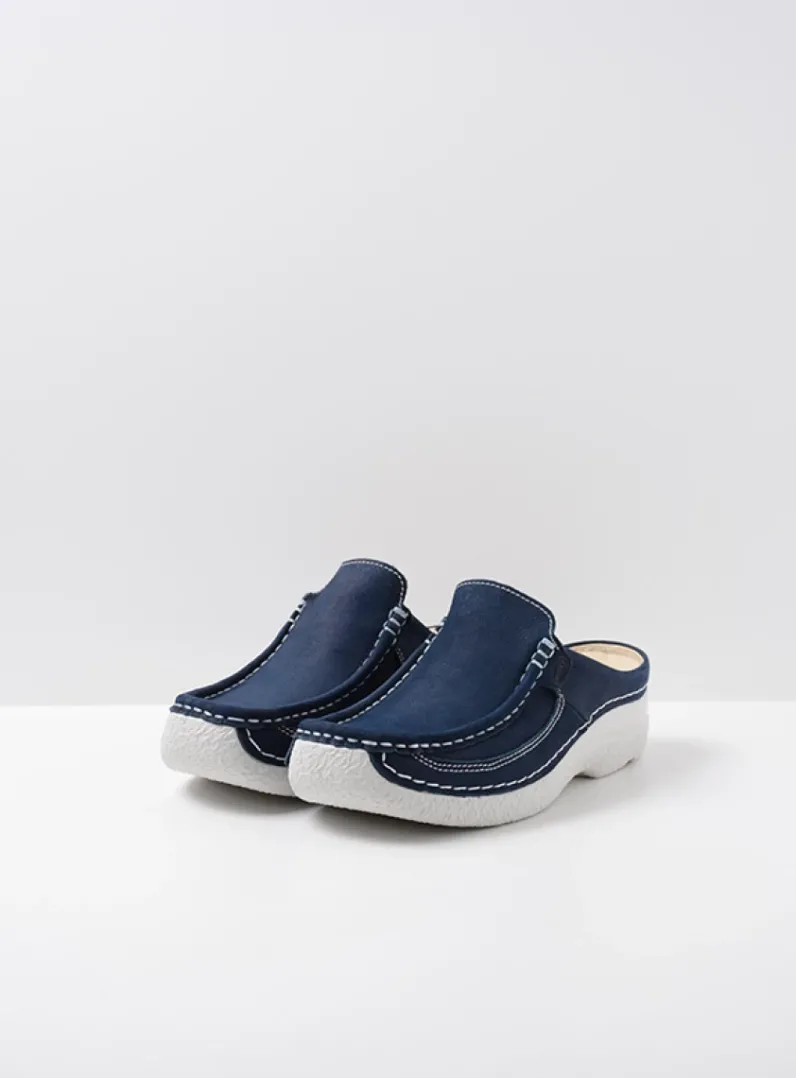 Best Wolky Roll Slide - denim nubuck denimnubuck