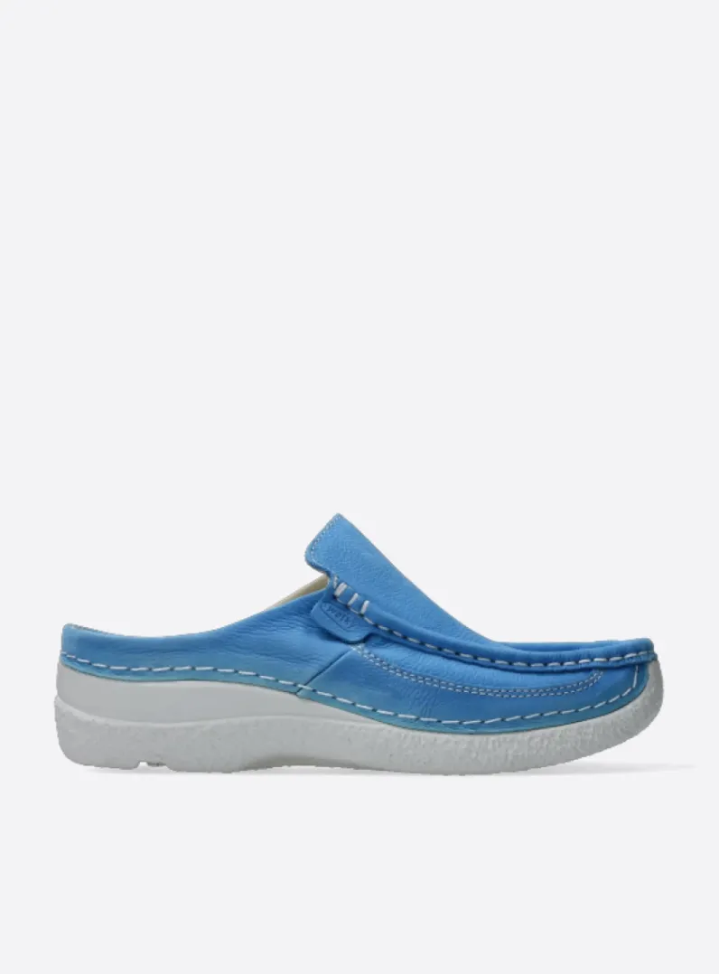 Discount Wolky Roll Slide - hemelsblauw nubuck hemelsblauwnubuck