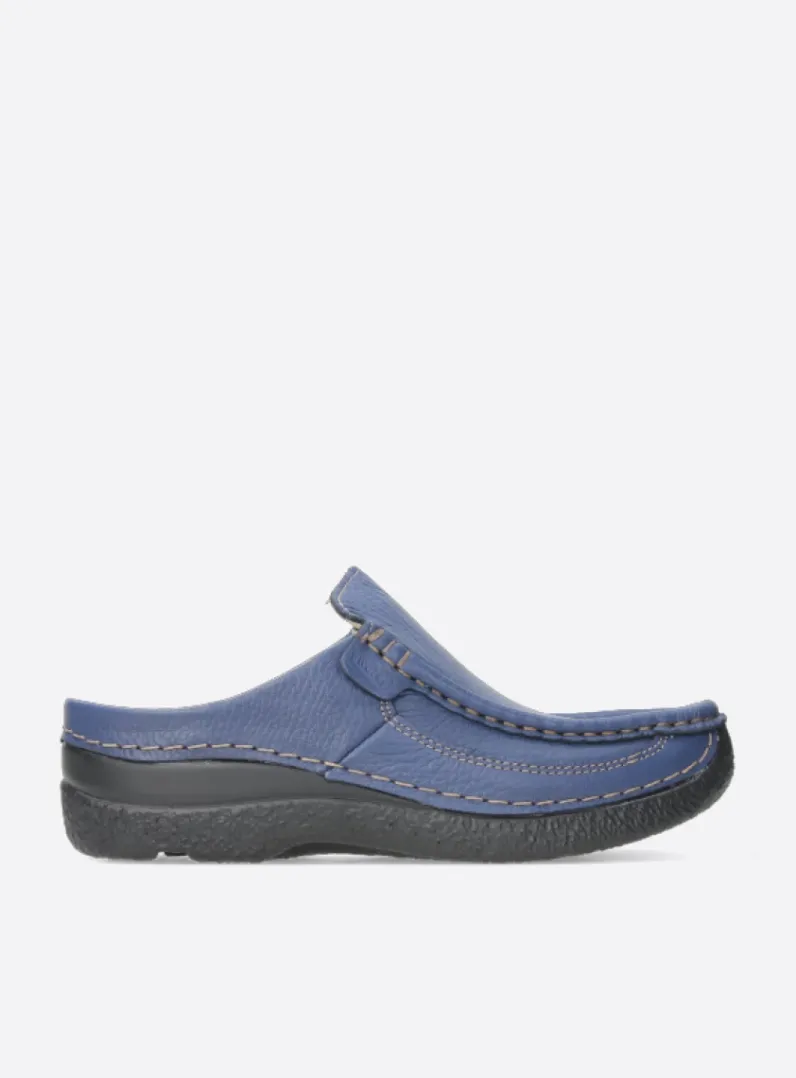 Sale Wolky Roll Slide - sky-blue leer sky-blueleer