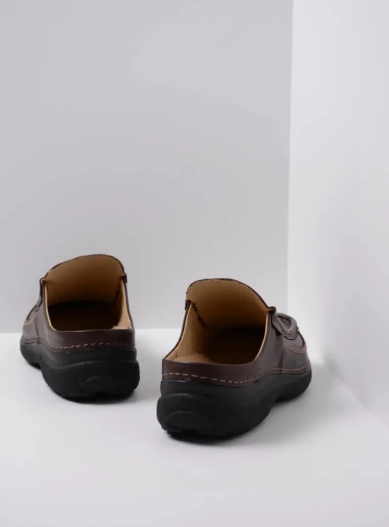 Online Wolky Roll Slide men - bruin leer bruinleer