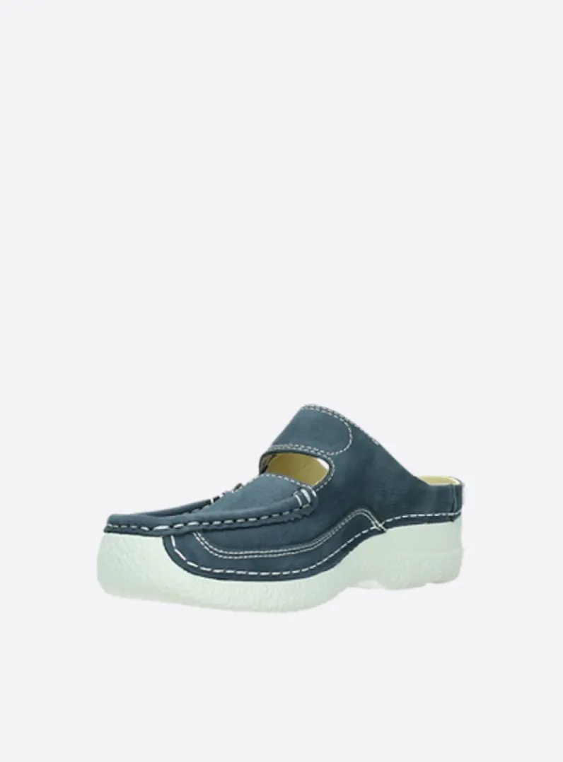 Best Wolky Roll Slipper - denim nubuck denimnubuck