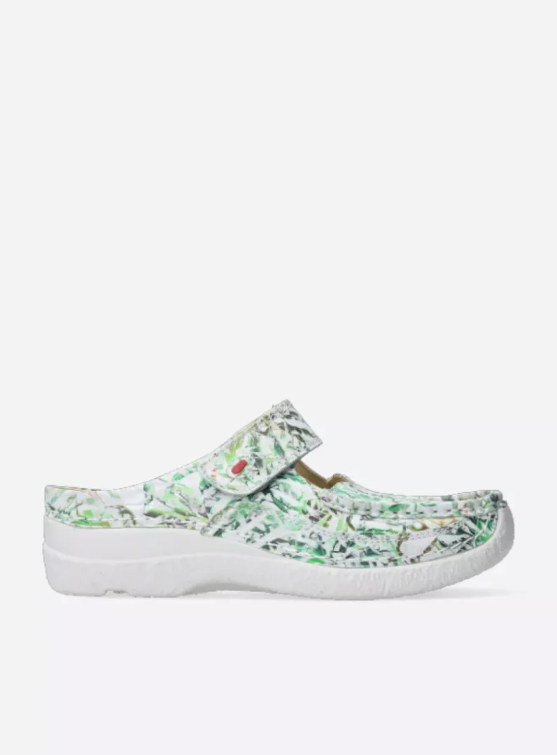 Cheap Wolky Roll Slipper - gebroken wit/groen nubuck gebrokenwit/groennubuck