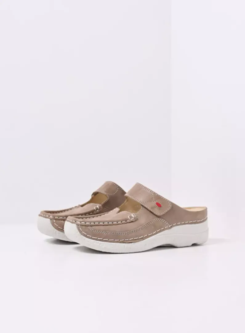 Clearance Wolky Roll Slipper - safari effectleer safarieffectleer
