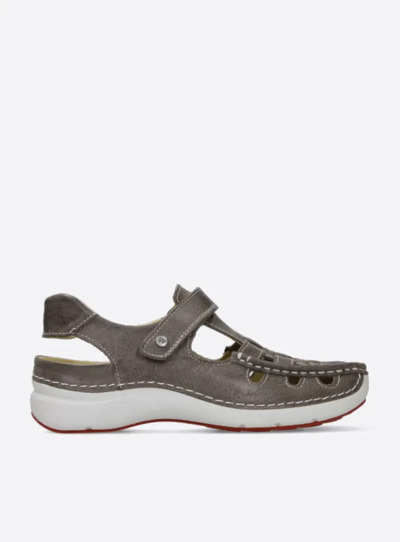 Clearance Wolky Rolling Sun - grijs leer grijsleer