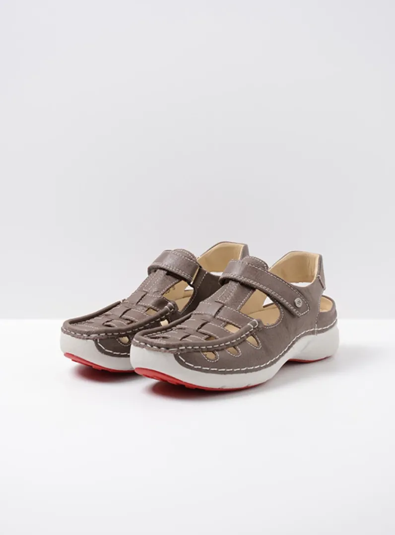 Clearance Wolky Rolling Sun - grijs leer grijsleer