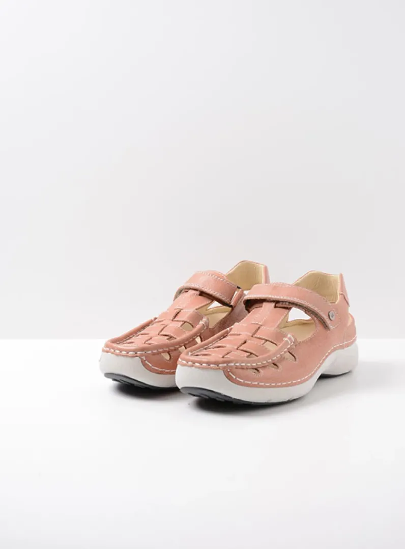 Shop Wolky Rolling Sun - oud roze leer oudrozeleer