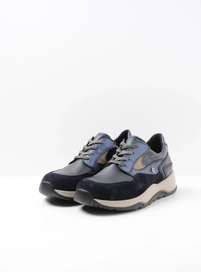Hot Wolky Sappho - blauw combi leer blauwcombileer