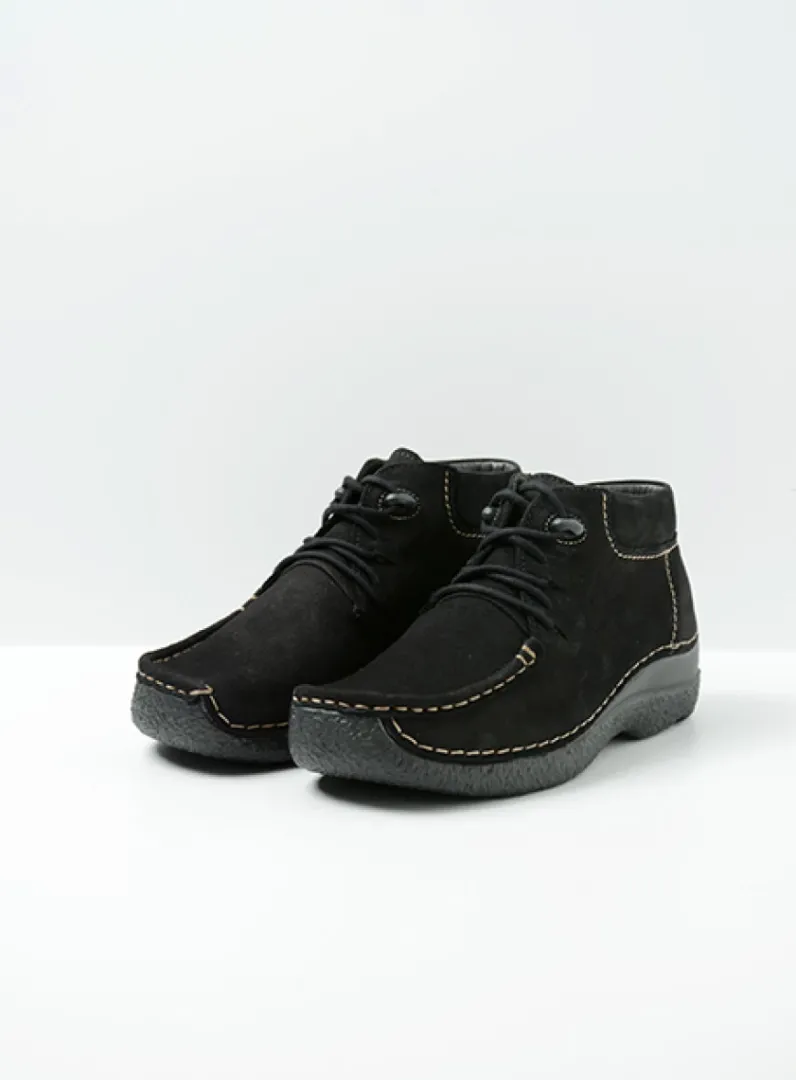 Cheap Wolky Seamy Moc - zwart nubuck zwartnubuck