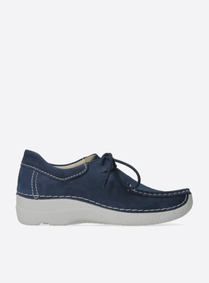 Outlet Wolky Seamy Shoe - denim nubuck denimnubuck
