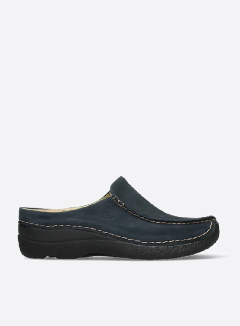 Cheap Wolky Seamy Slide - blauw nubuck blauwnubuck