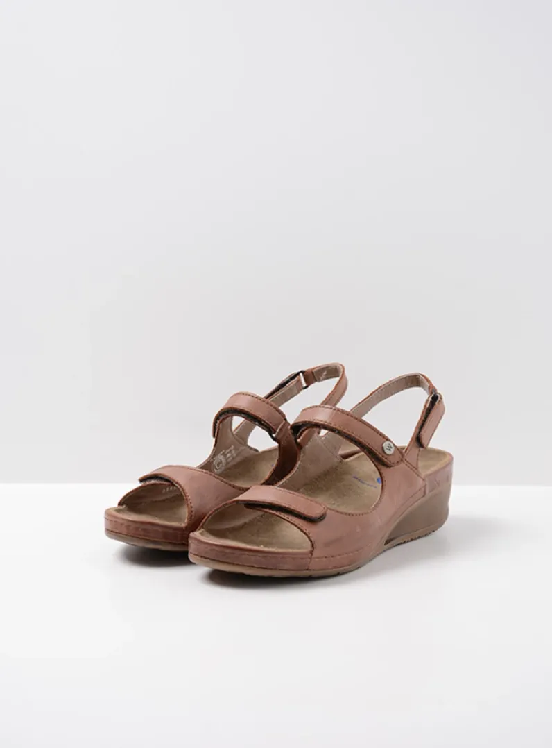 Store Wolky Shallow - middenbruin leer middenbruinleer