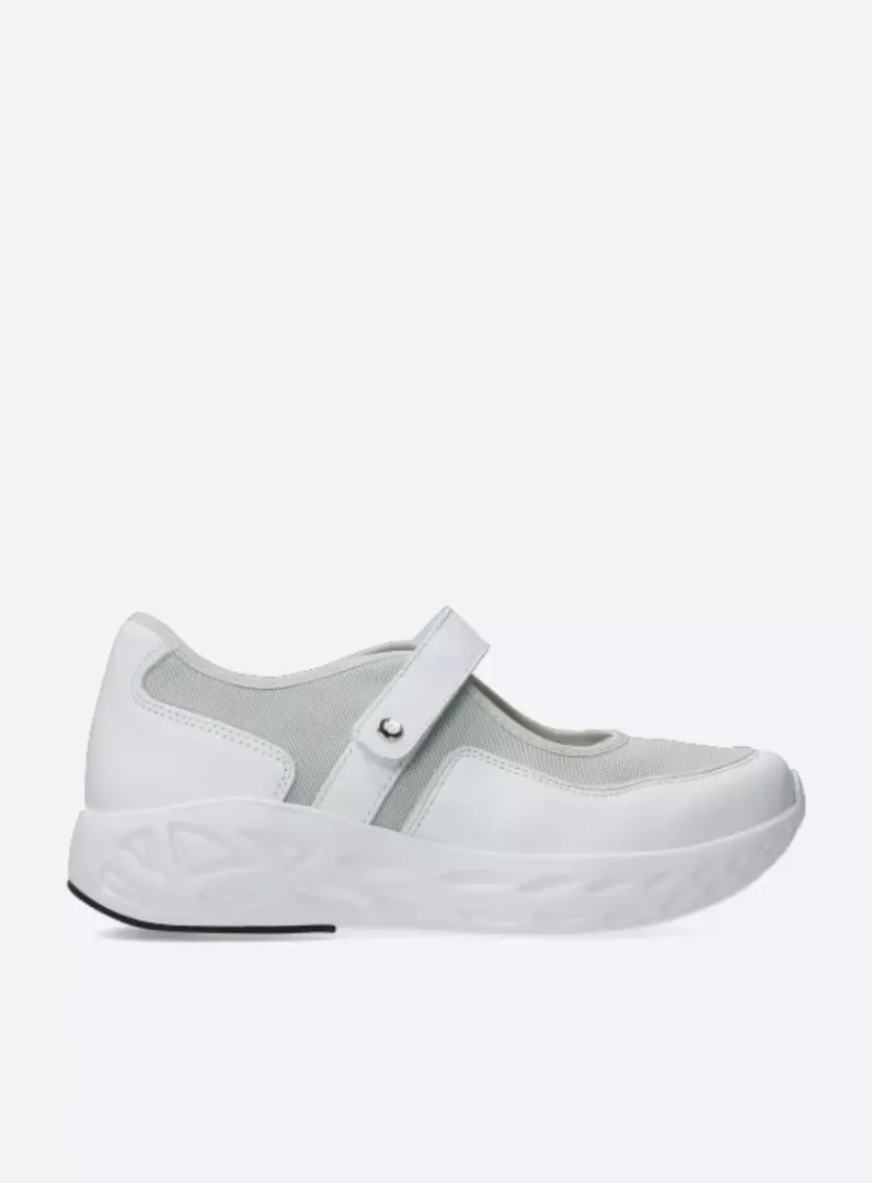 Fashion Wolky Spring S2F - wit/grijsgroen combi stretchleer wit/grijsgroencombistretchleer