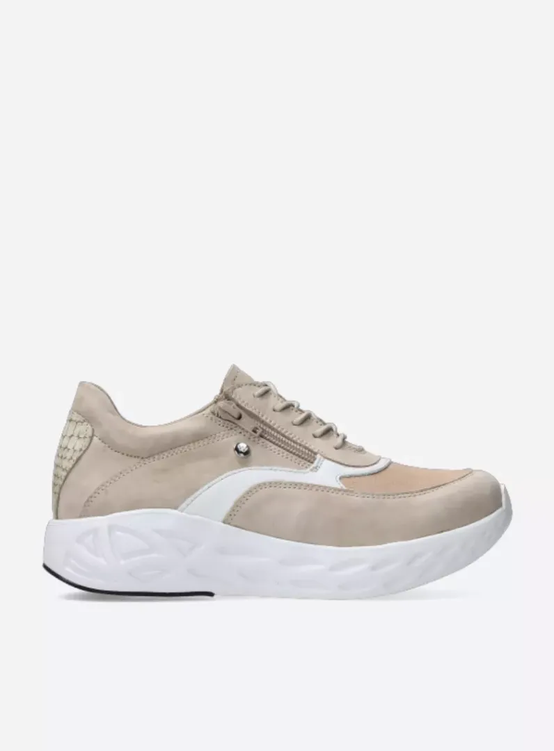 Cheap Wolky Vitality S2F - beige combi stretch leer beigecombistretchleer