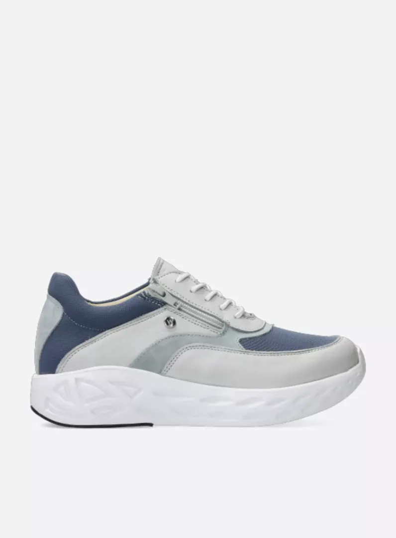 New Wolky Vitality S2F - gebroken wit/jeans combi stretch leer gebrokenwit/jeanscombistretchleer