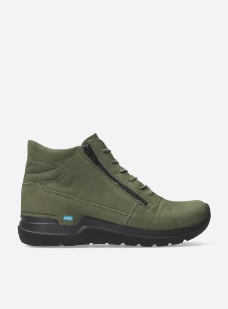 Online Wolky Why - pesto groen nubuck pestogroennubuck