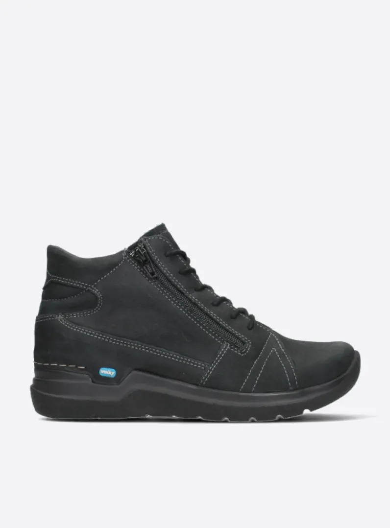 Online Wolky Why - zwart nubuck zwartnubuck