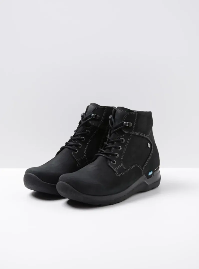 Fashion Wolky Whynot HV - zwart nubuck zwartnubuck