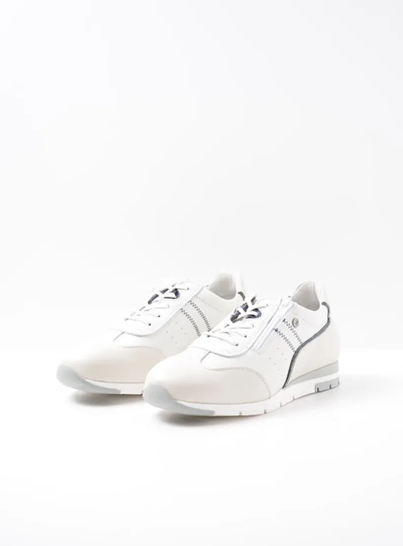 Outlet Wolky Yell XW - wit/blauw leer wit/blauwleer