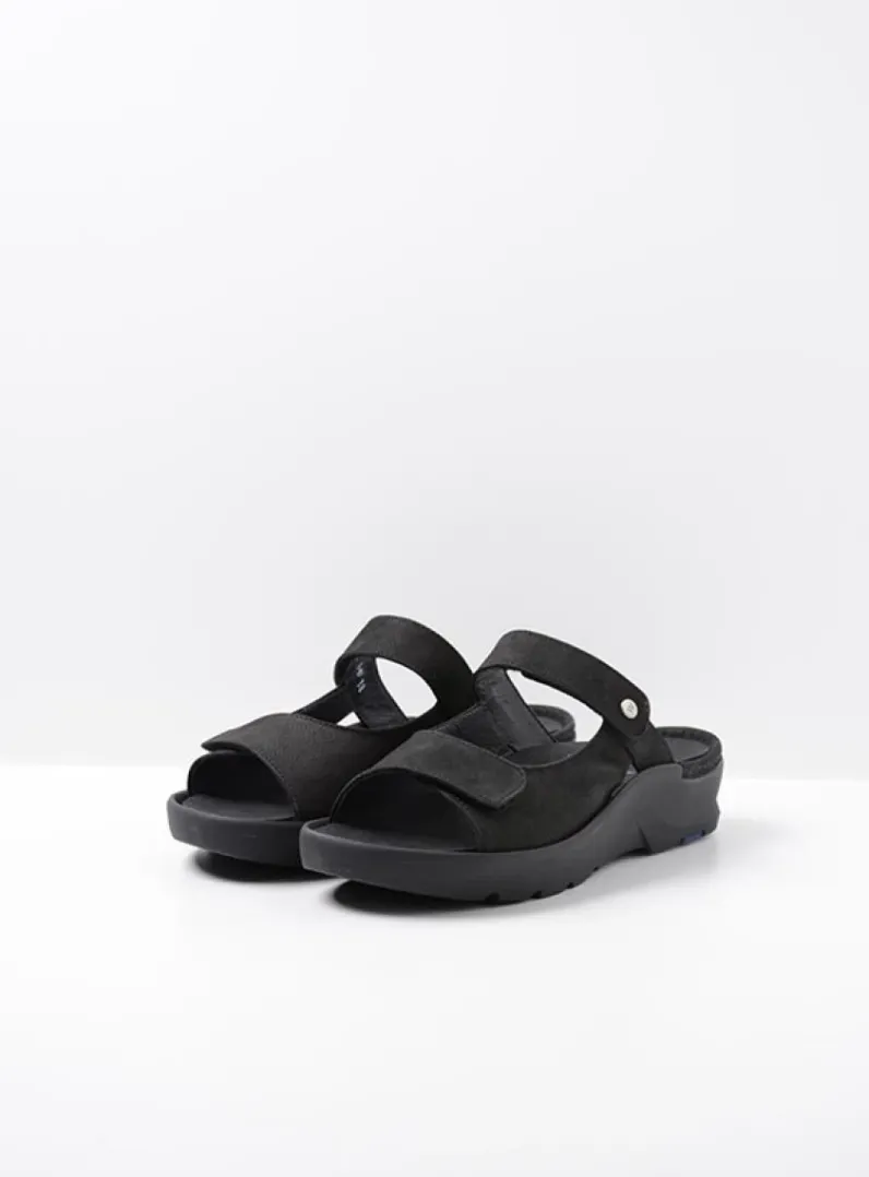 Hot Wolky Zaandam - zwart nubuck zwartnubuck
