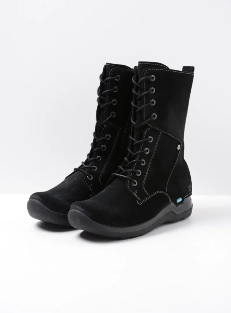 Shop Wolky Zigzag - zwart suede zwartsuede